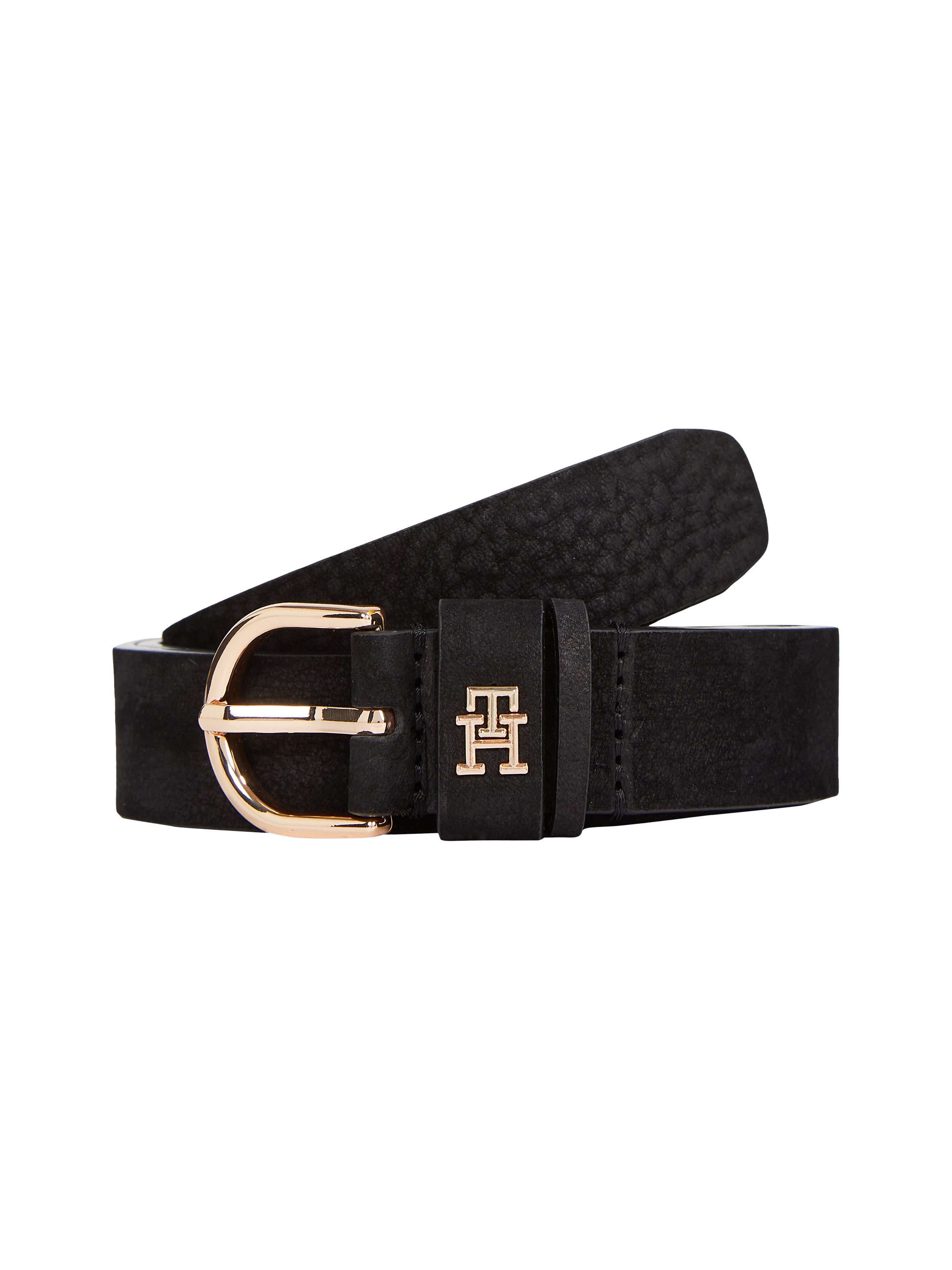 Tommy Hilfiger Ledergürtel ESSENTIAL EFFORTLESS 2.5 cm breit NUBUCK Logoemb günstig online kaufen