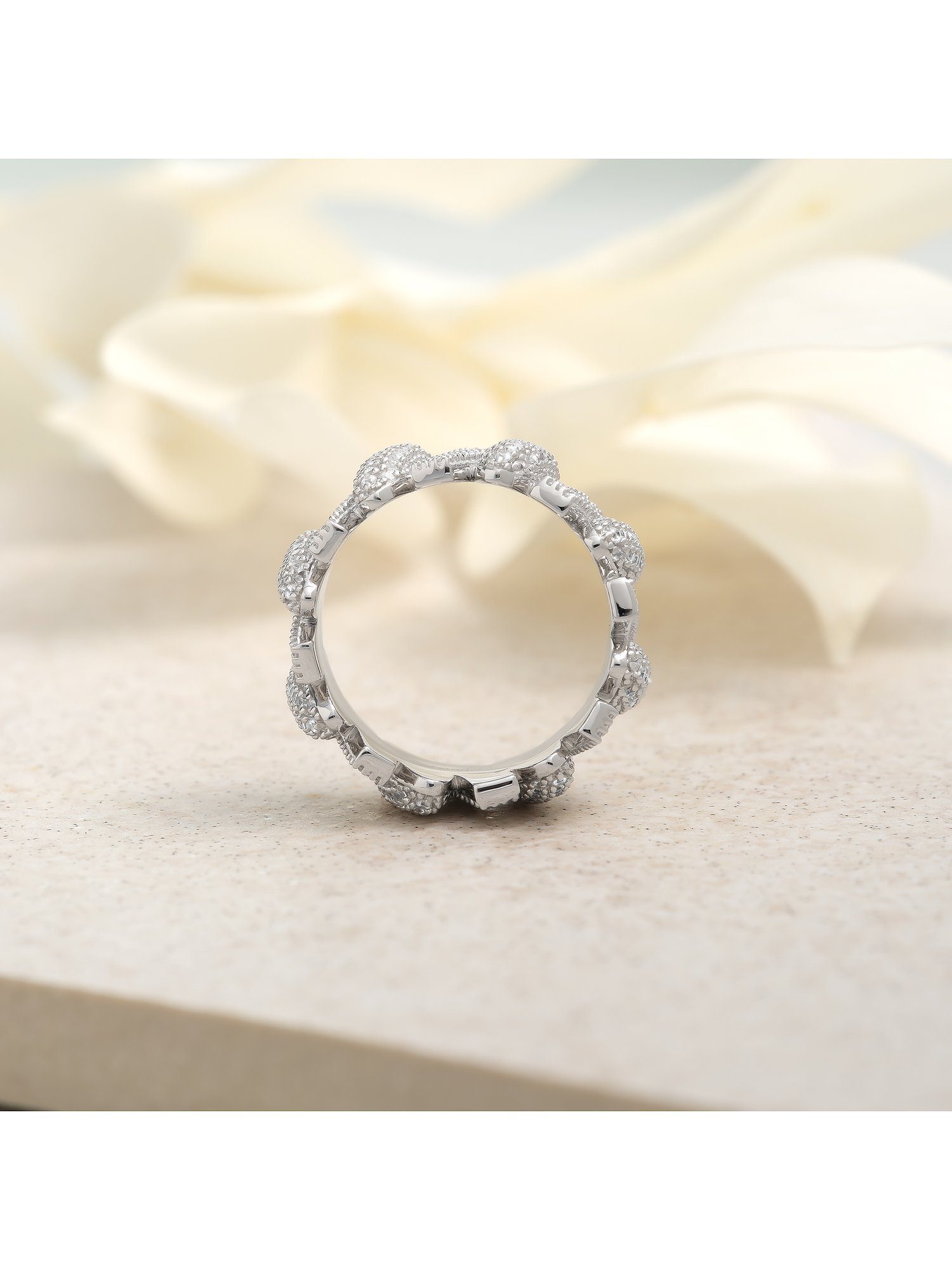 JETTE Silberring JETTE Damen-Damenring 925er Silber 354 Zirkonia, Zirkonia, synthetisch