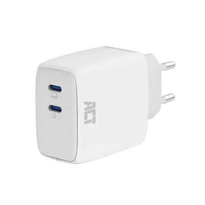 Generic USB-Ladegerät, 2 x USB-C, Power Delivery-Funktion, 65W, 3,25A, weiß Batterie, (1 St)