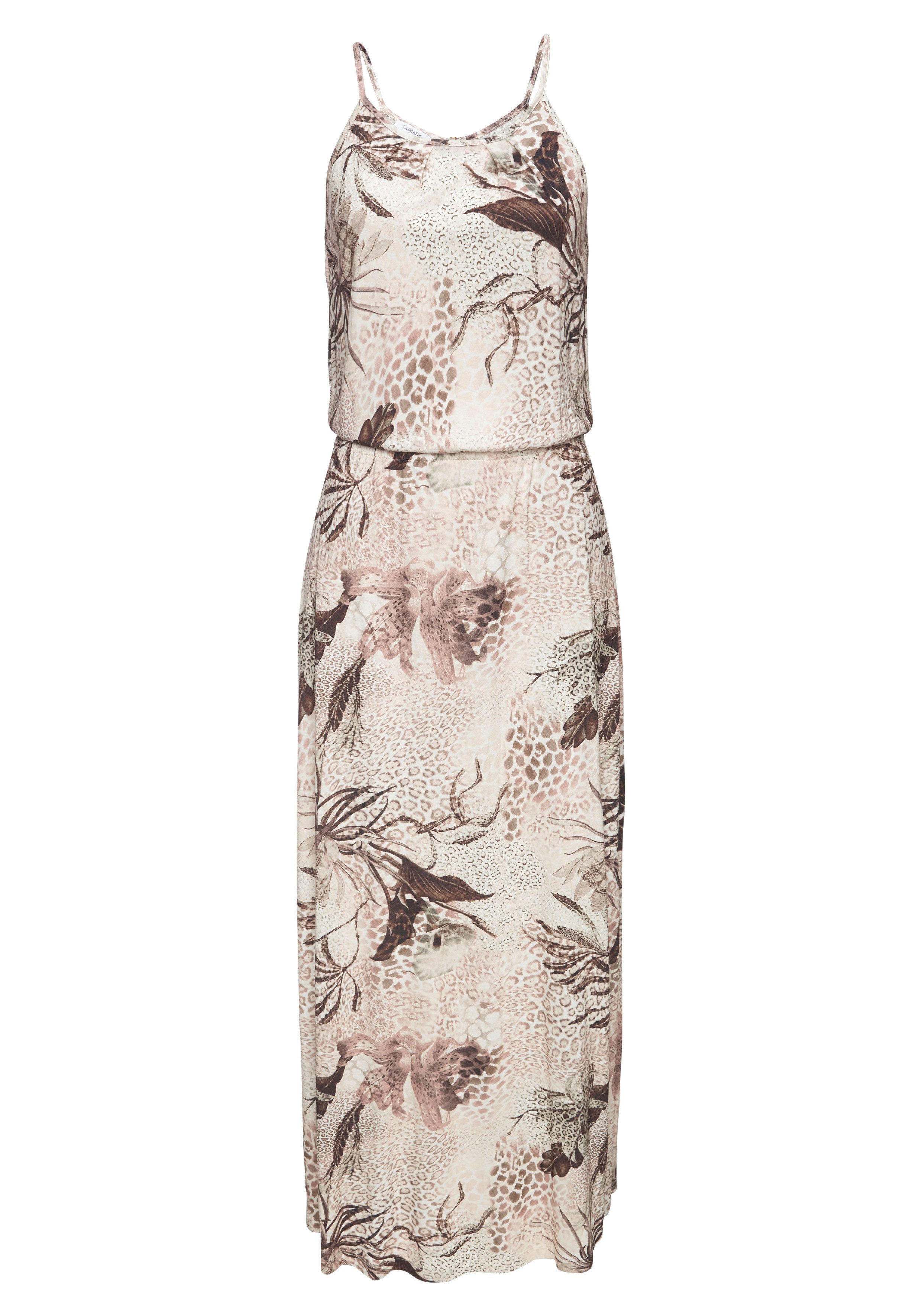 LASCANA Maxikleid leichtes Sommerkleid mit Alloverprint, fließendes Strandkleid. € 49,99