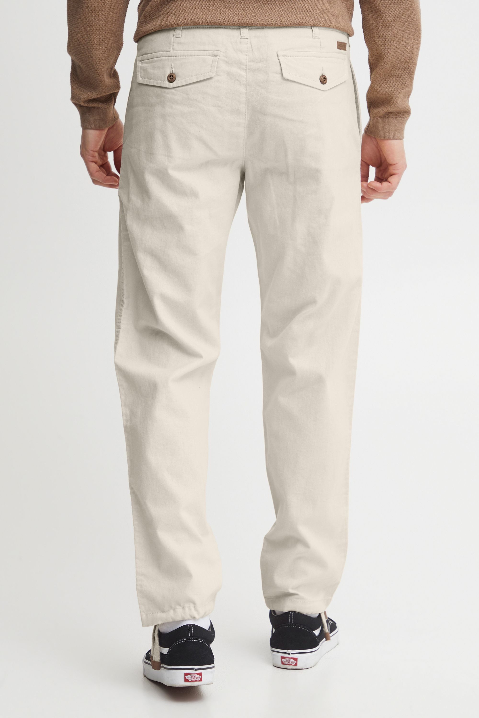 Indicode Leinenhose IDIves Lange Hose mit Tunnelzug am Bund