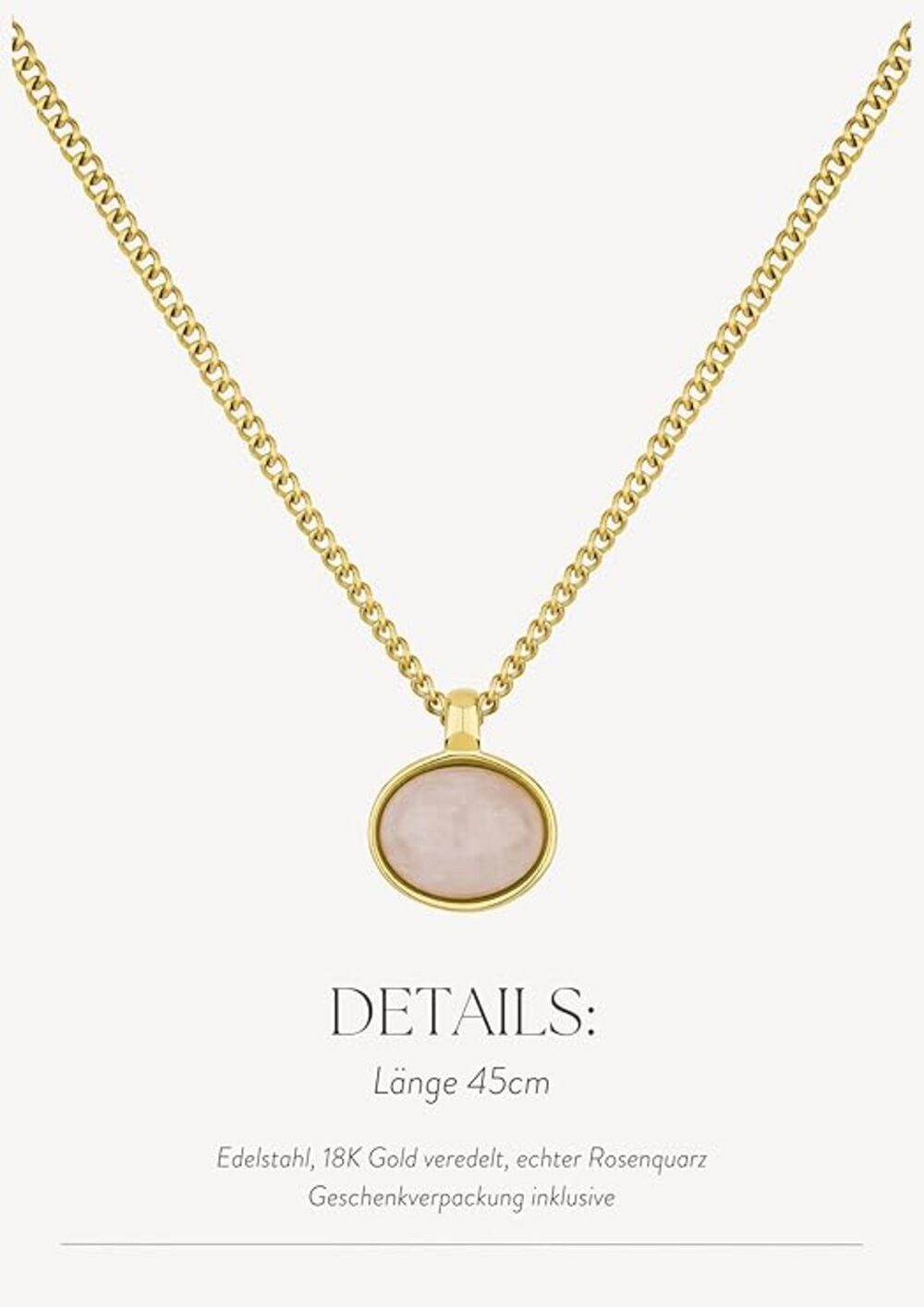 Einzelstück Kette mit Anhänger Halskette Damen Kette Wasserfest Ubud Stein günstig online kaufen