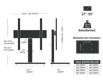 FITUEYES TV-Ständer, (bis 55,00 Zoll, TV Standfuss)