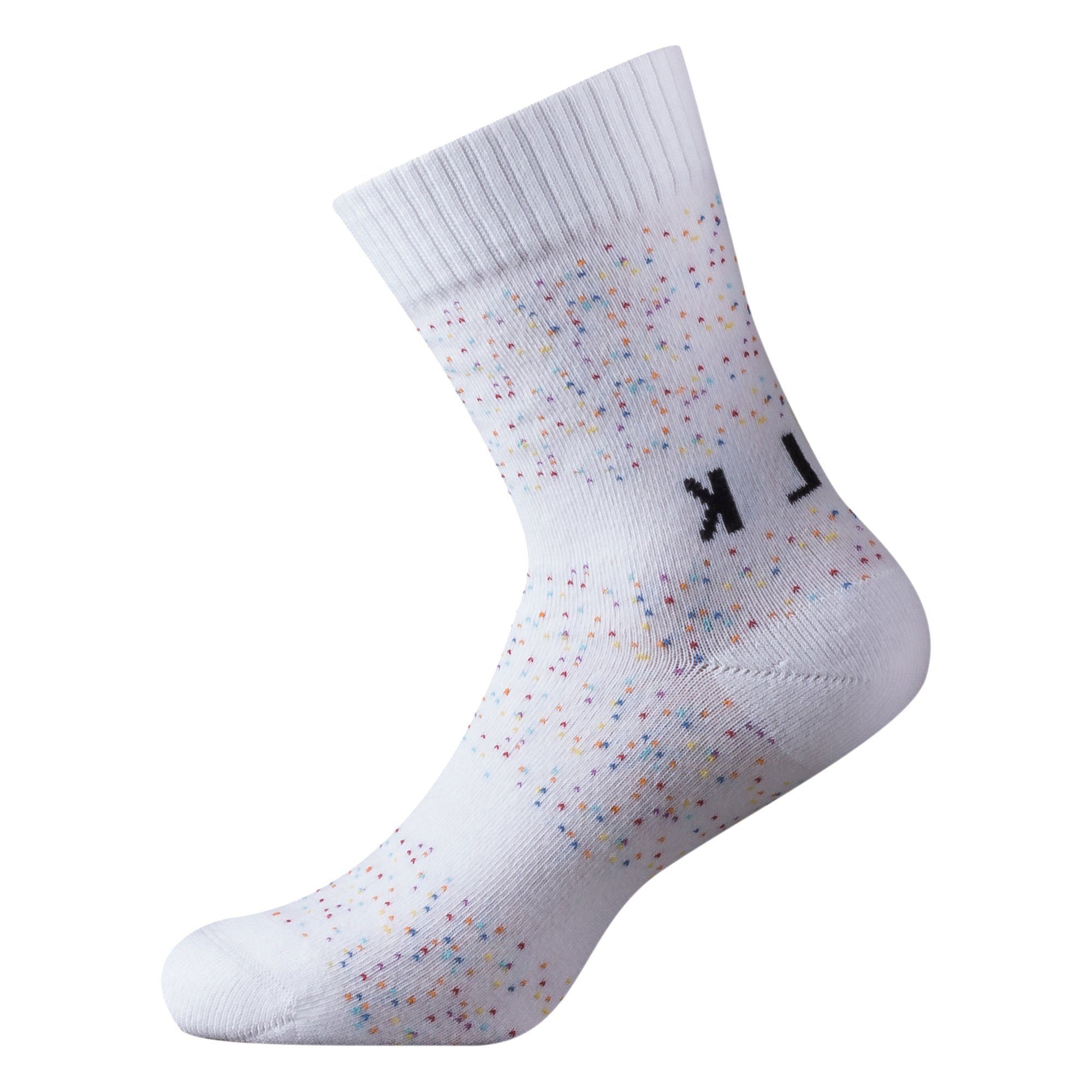 Fussvolk Шкарпетки для кросівок 7310660042 FUSSVOLK Rainbow Socks Dots weiße Strümpfe white
