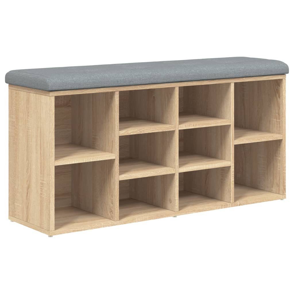 vidaXL Sitzbank Schuhbank Sonoma-Eiche 102x32x50 cm günstig online kaufen