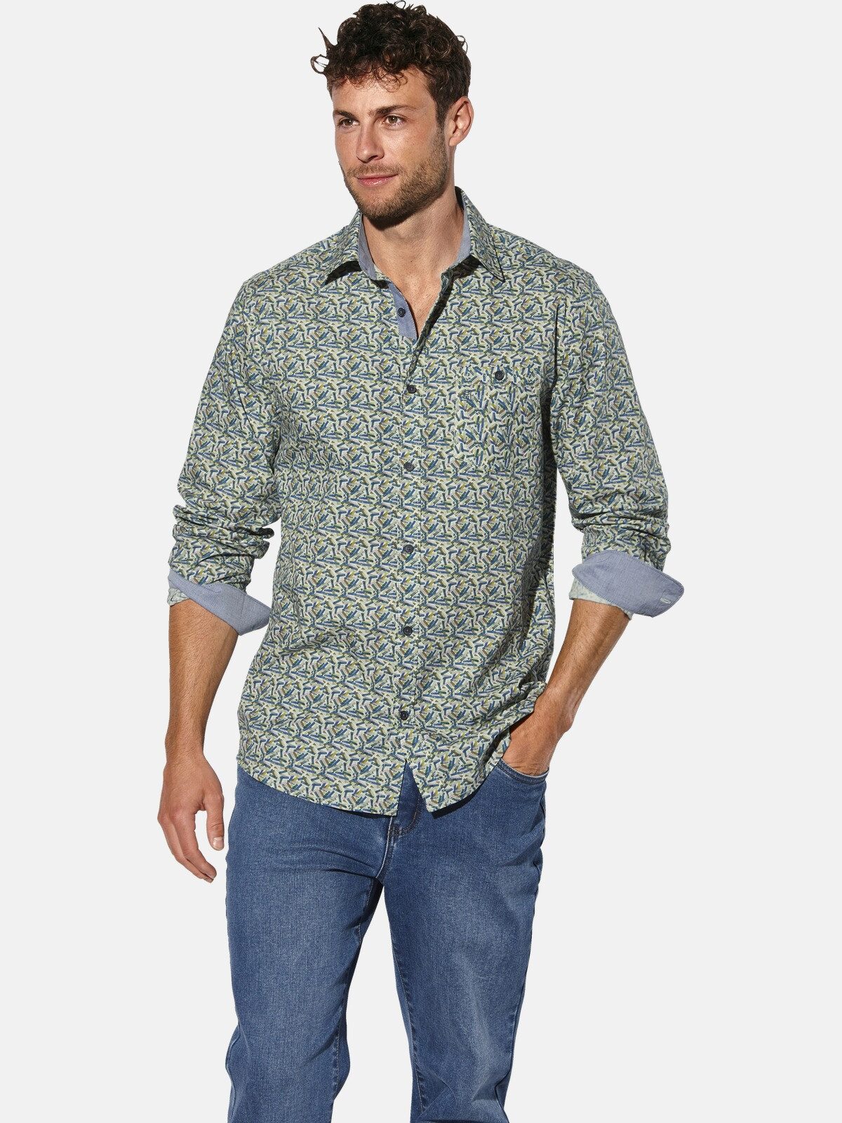 Babista Langarmhemd MARVIAN im Multicolor-Design günstig online kaufen