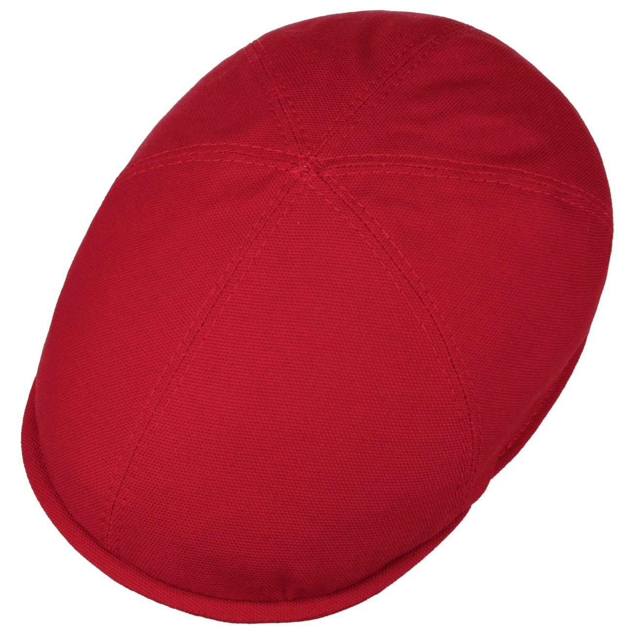 in rot Cap Lierys Schirmmütze Made mit (1-St) Schirm, Italy Flat
