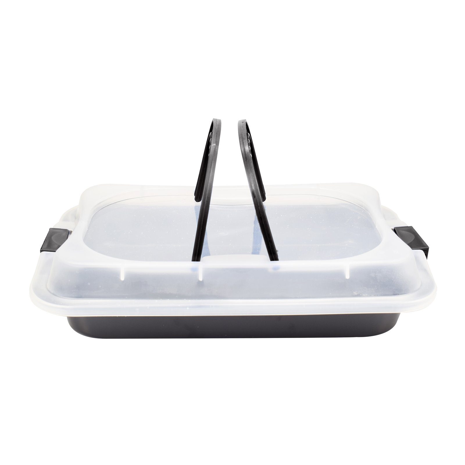 Michelino Auflaufform Auflaufform mit Transportdeckel, Metall, Backform Ofenform