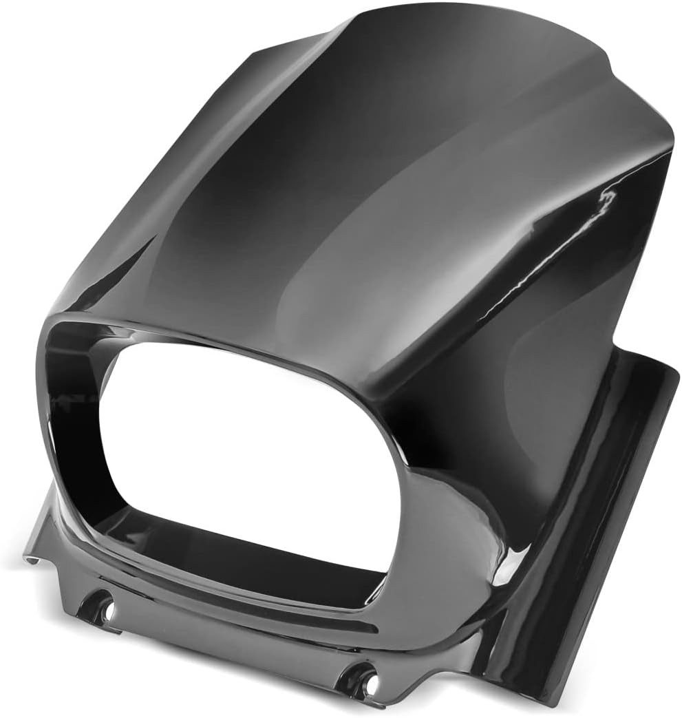 Motea Motorradhelm-Visier Scheinwerfer Frontmaske für Harley (Einzelartikel, 1-St., Einzelteil), Passgenau, robust, modernes Design