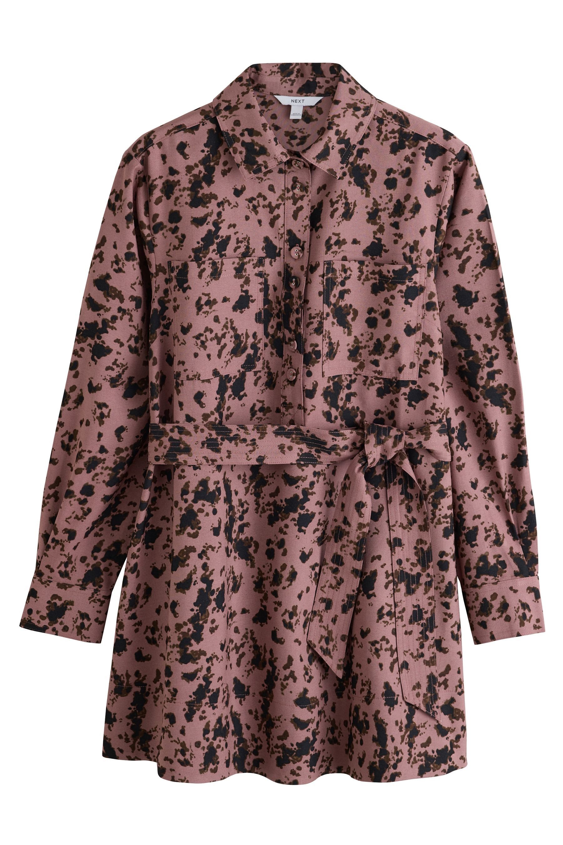 Next Hemdblusenkleid Hemdkleid mit langen Ärmeln und Taillenband (1-tlg)