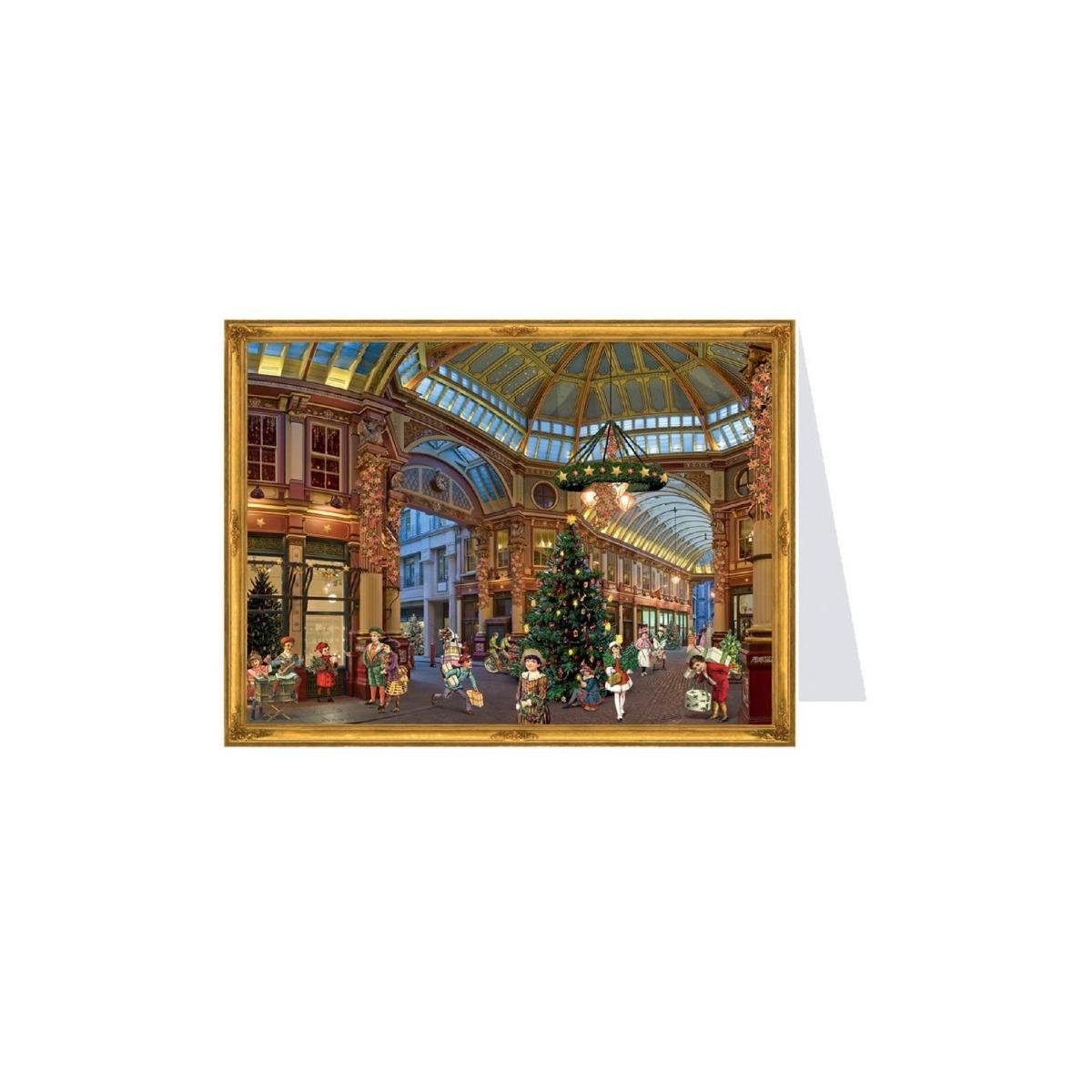 Richard Sellmer Verlag Adventskalender 40139 - Postkarten-Adventskalender - Christmas Shopping