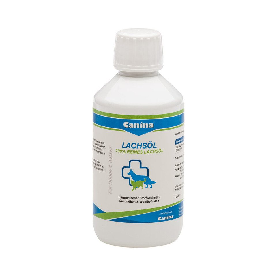 Canina Pharma Lachsöl für Hunde 250 ml, Nahrungsergänzungsmittel für: Hund