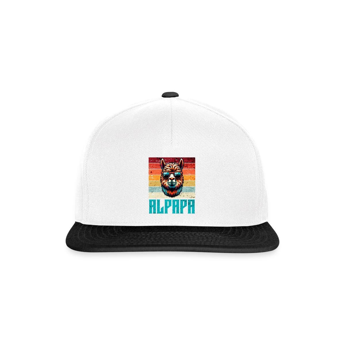 Spreadshirt Snapback Cap Alpapa Cooles Lama Papa Snapback Cap (1-St)