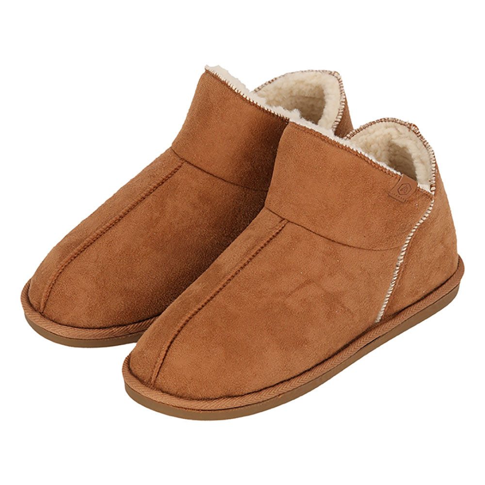XQ Footwear LADIES HOME BOOTS SUEDE Hausschuh mit Logoprägung und kuscheligen, wärmenden Innenfutter