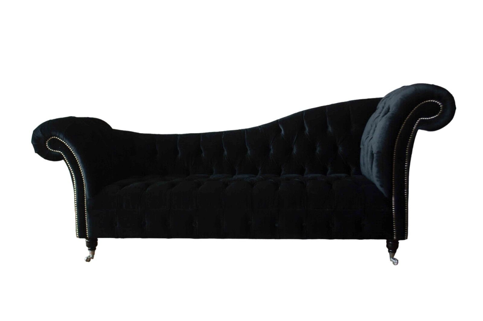 JVmoebel Sofa Schwarzes Chesterfield Dreisitzer Made Modern Luxus Europe in 3-Sitzer Neu, Couch