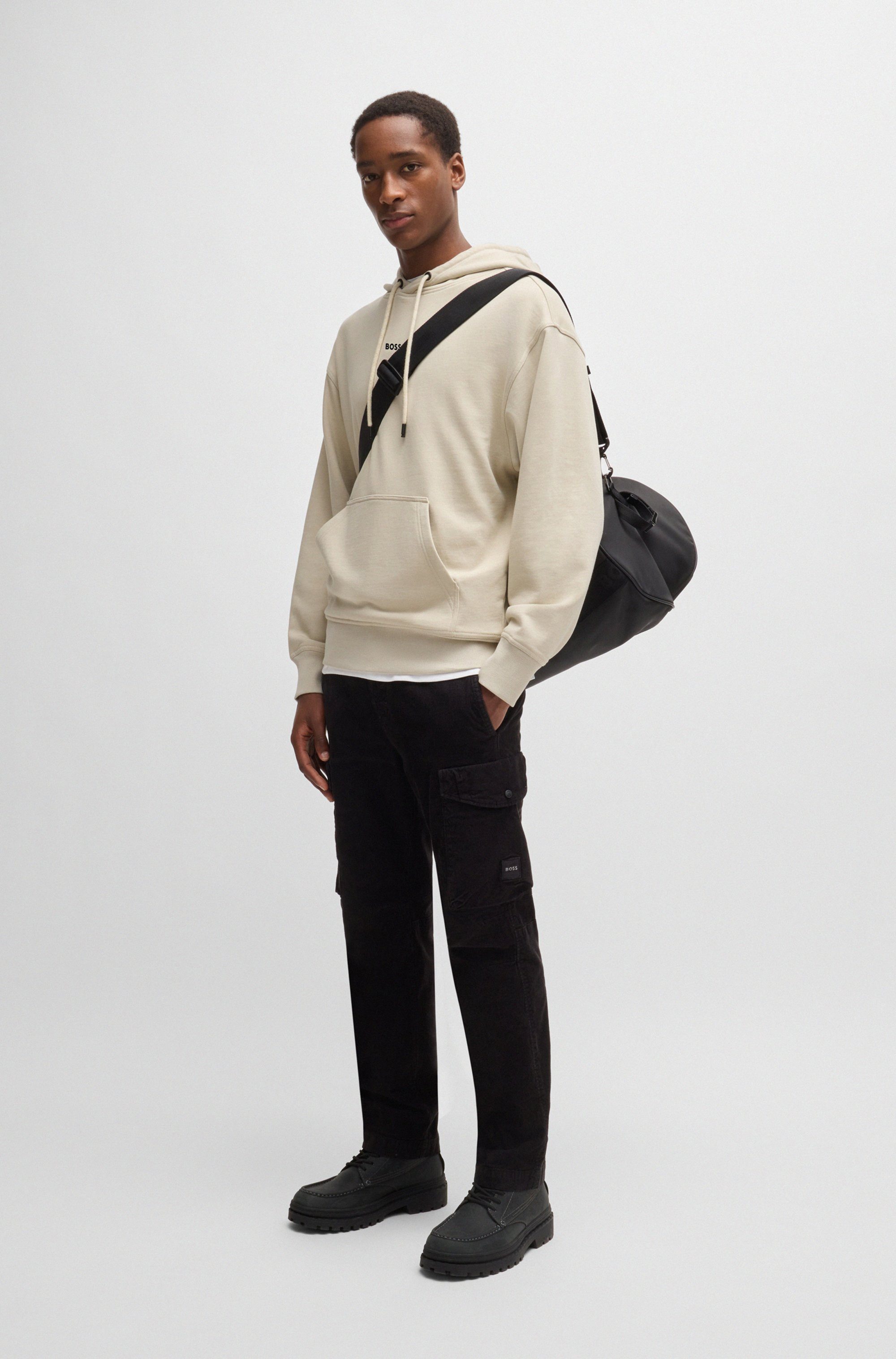 BOSS ORANGE Kapuzensweatshirt WeSmallhood mit Kängurutasche