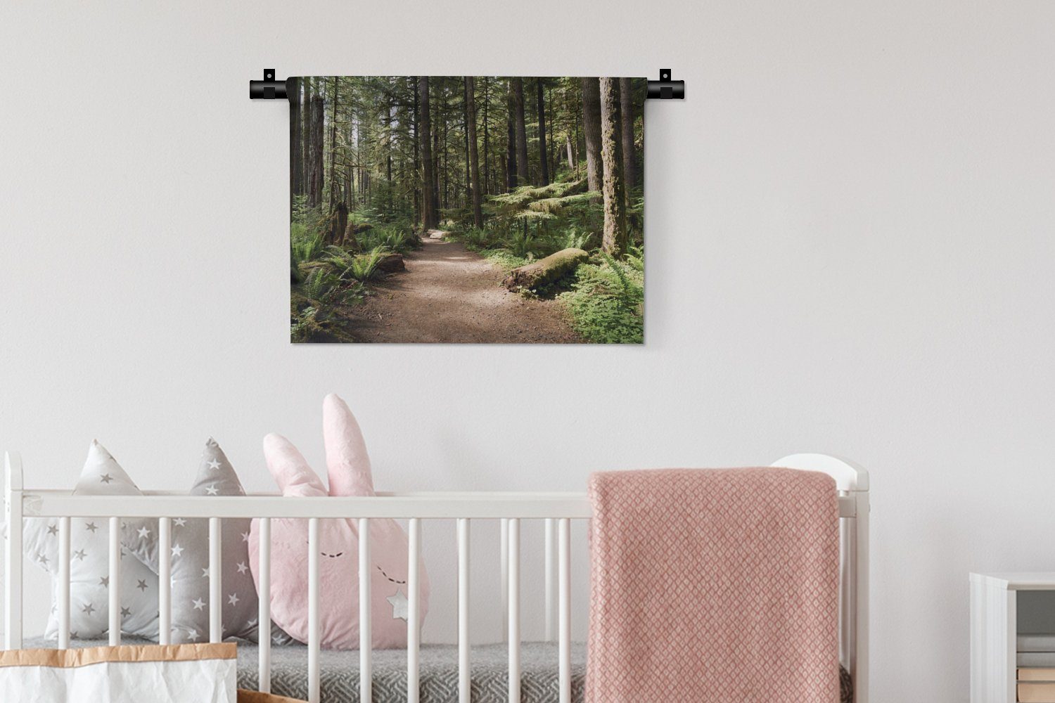 MuchoWow Wanddekoobjekt Amerika Wald - für Kinderzimmer Wandbehang, Baum, Kleid, Schlafzimmer, Wanddeko - Wohnzimmer