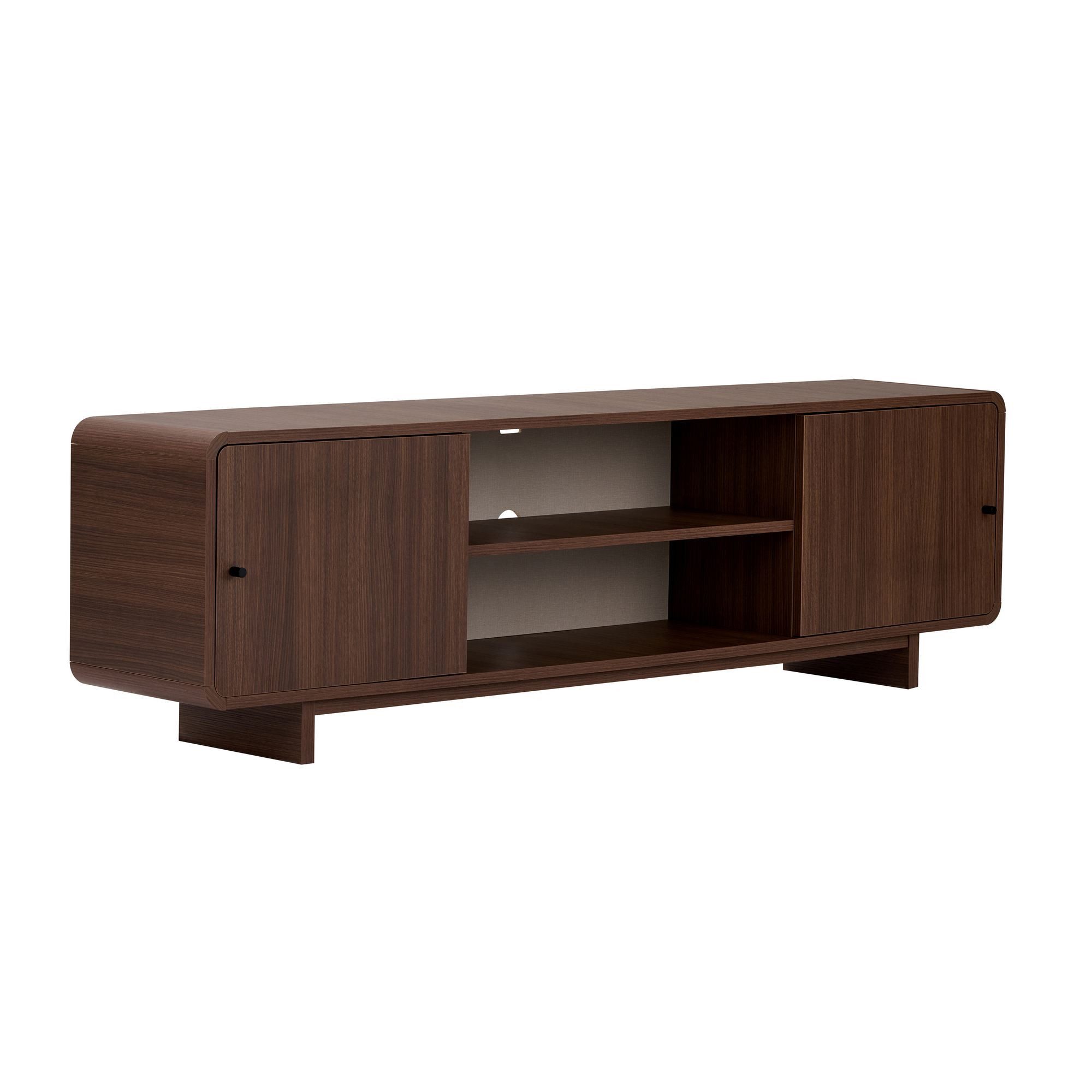 Skye Decor Konsolentisch Japandi Muji Mirel (1-St., 1 TV-Lowboard), Breite 180 cm, mit offenen und geschlossenen Stauräumen