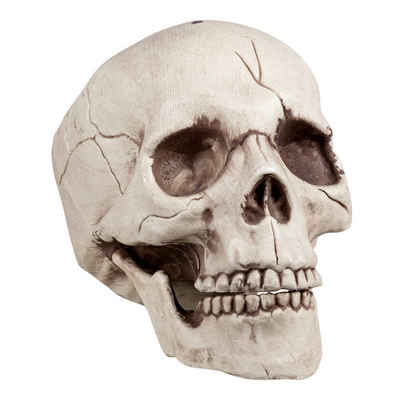 Boland Kostüm Schädel mit beweglichem Kiefer, Dieser Totenkopf ist nicht nur dekorativ, er klappert auch mit den Zä