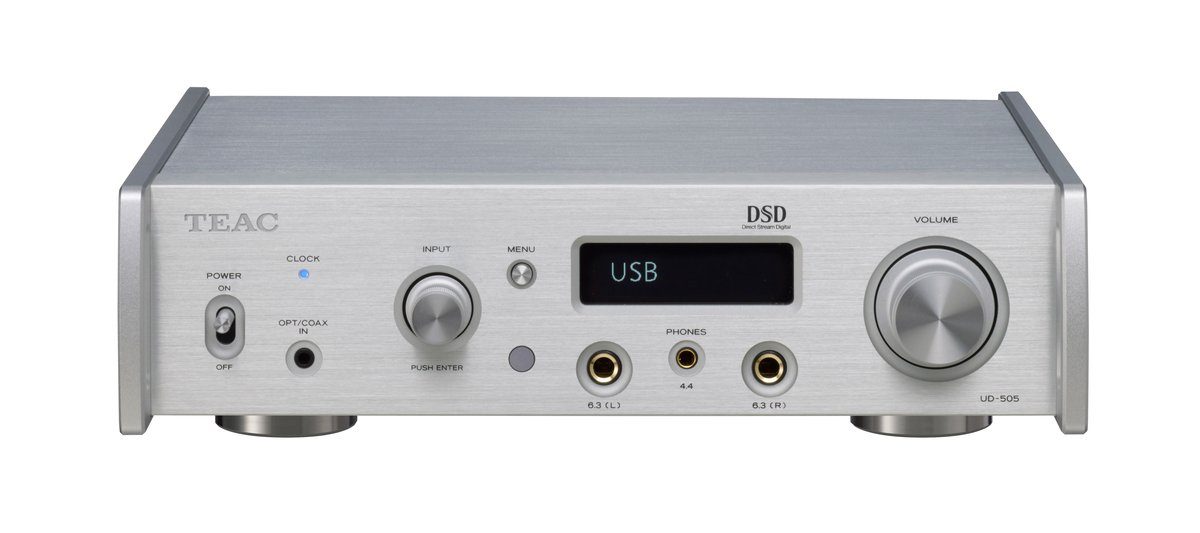TEAC UD-505-X USB DAC Pre-amplifier Audioverstärker Silver