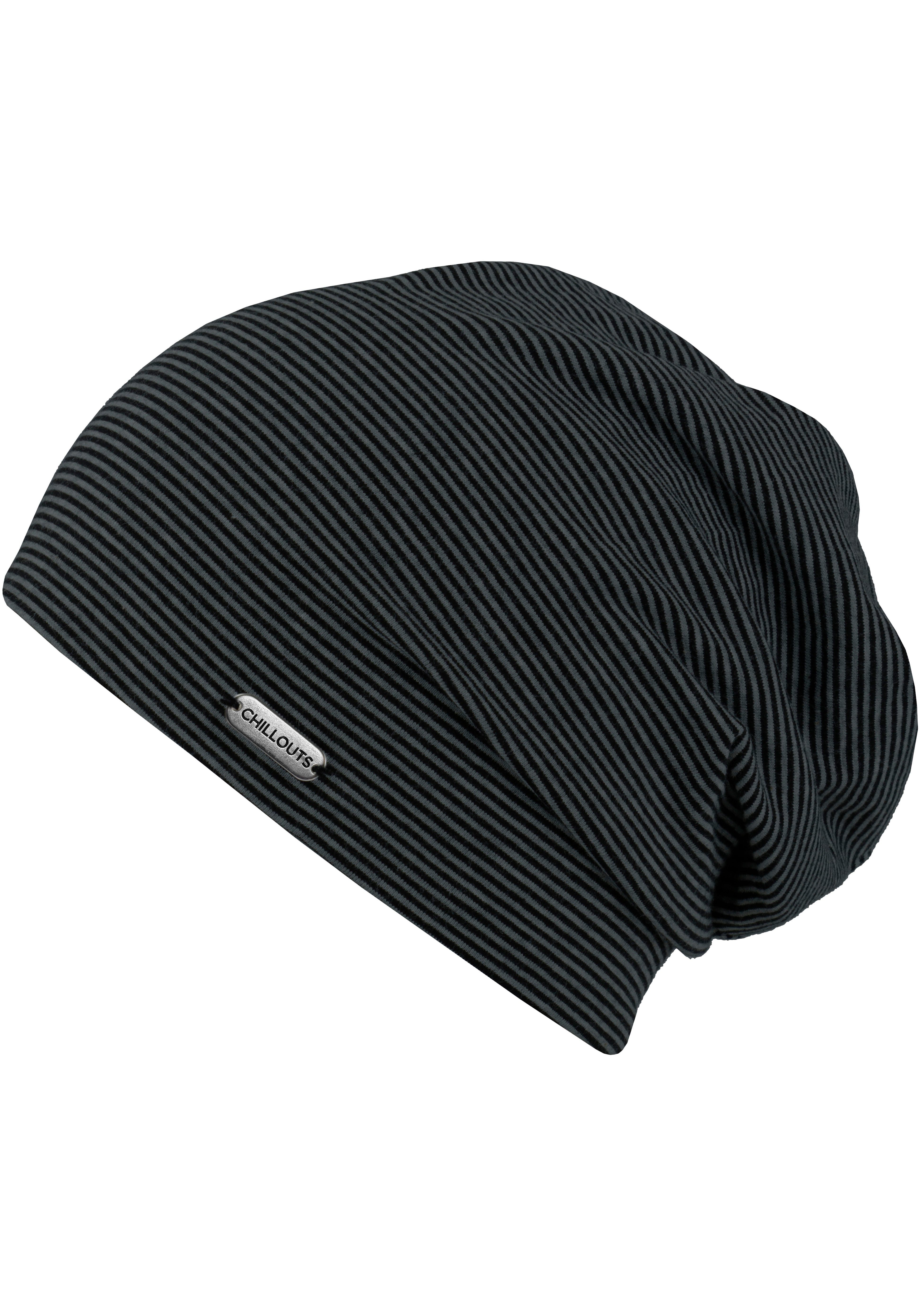 Pittsburgh Beanie Hat, gestreift dark chillouts grey-black