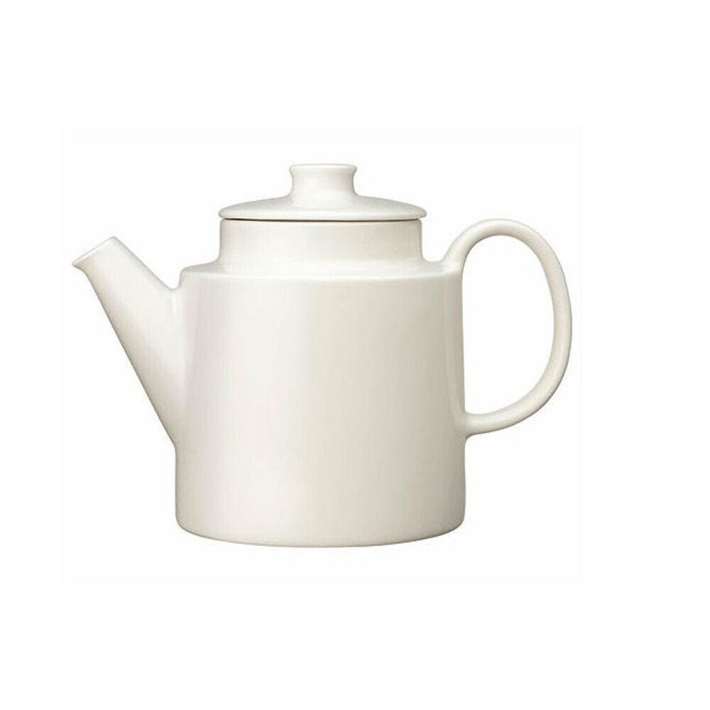 IITTALA Teekanne Teekanne 1,0 l Teema weiß, 1.00 l, (1-St), Teekanne, 1 l, Porzellan