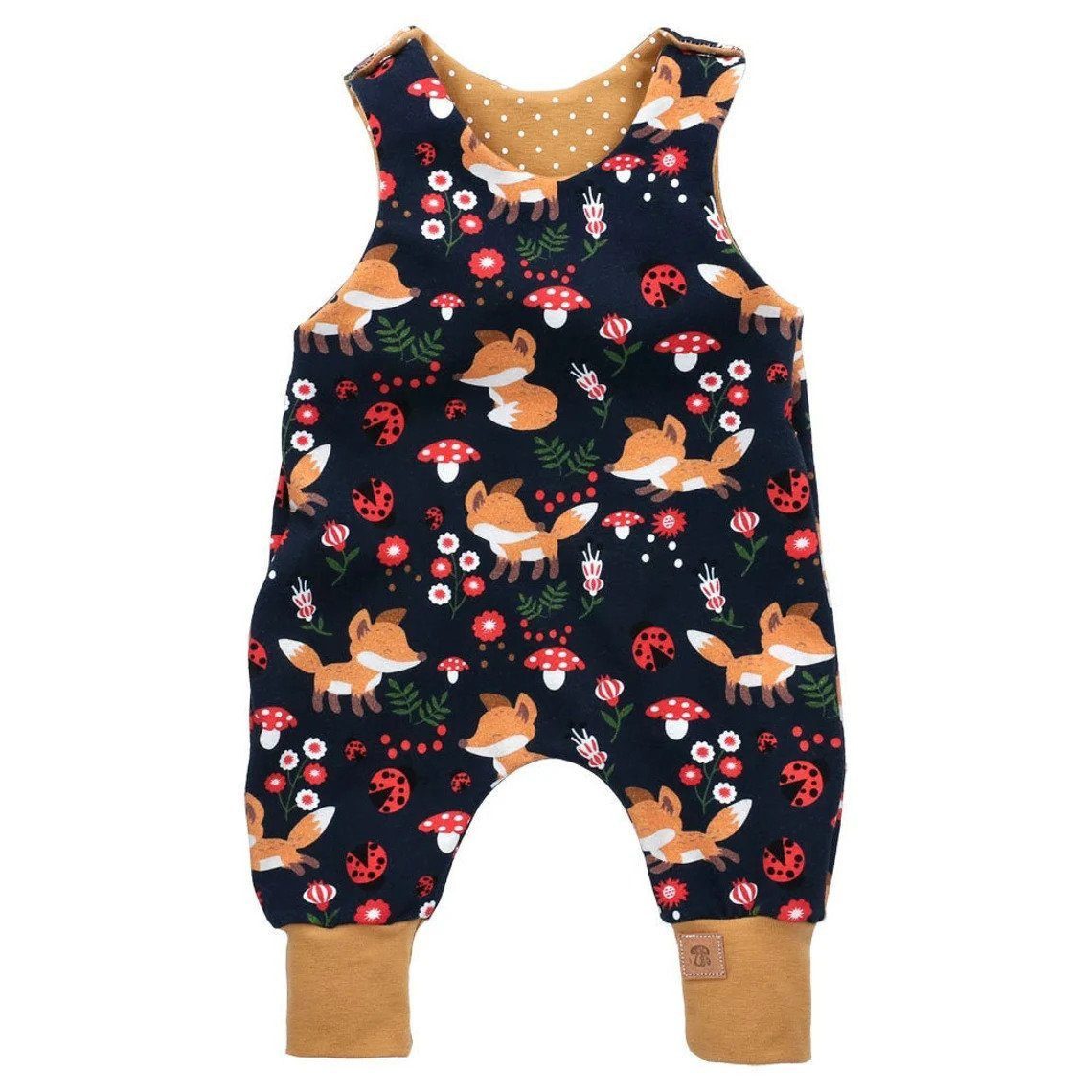 Land-Juwelen Strampler WALDTIERE NAVY Strampler