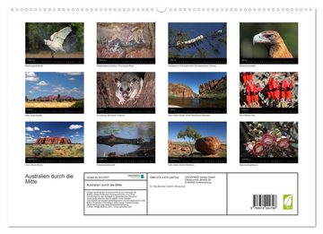 CALVENDO Wandkalender Australien durch die Mitte (Premium, hochwertiger DIN A2 Wandkalender 2023, Kunstdruck in Hochglanz)
