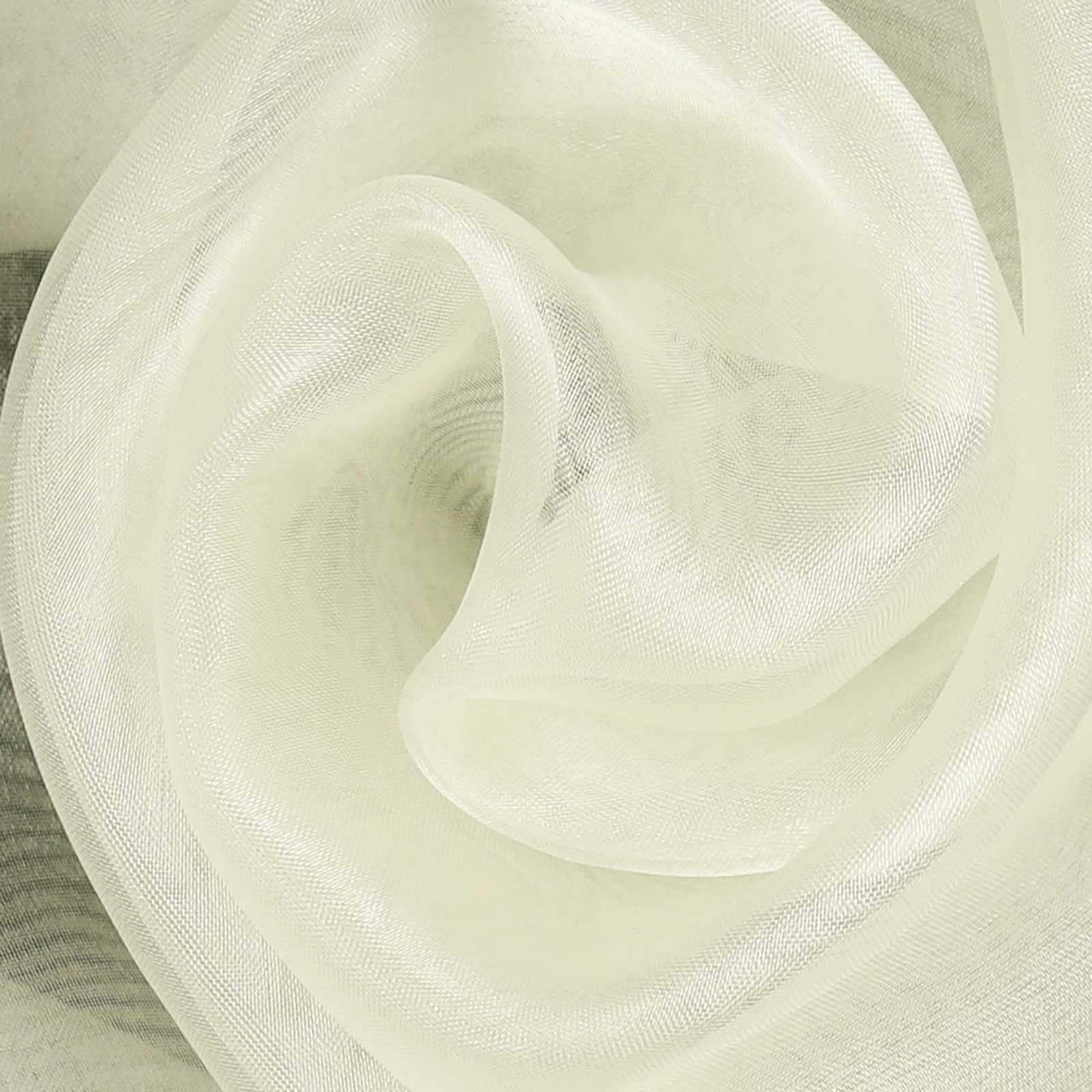 maDDma Stoff Organza Tüll Kostümstoff Chiffon Floristik 1 x 1,4 m Meterware, creme