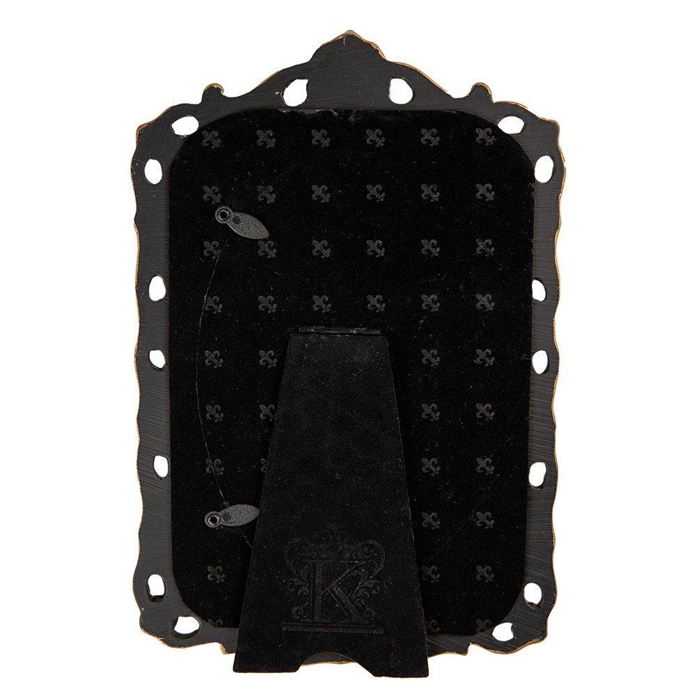 Clayre & Eef Bilderrahmen Romantischer Bilderrahmen in grün-gold 10 x 15 cm günstig online kaufen