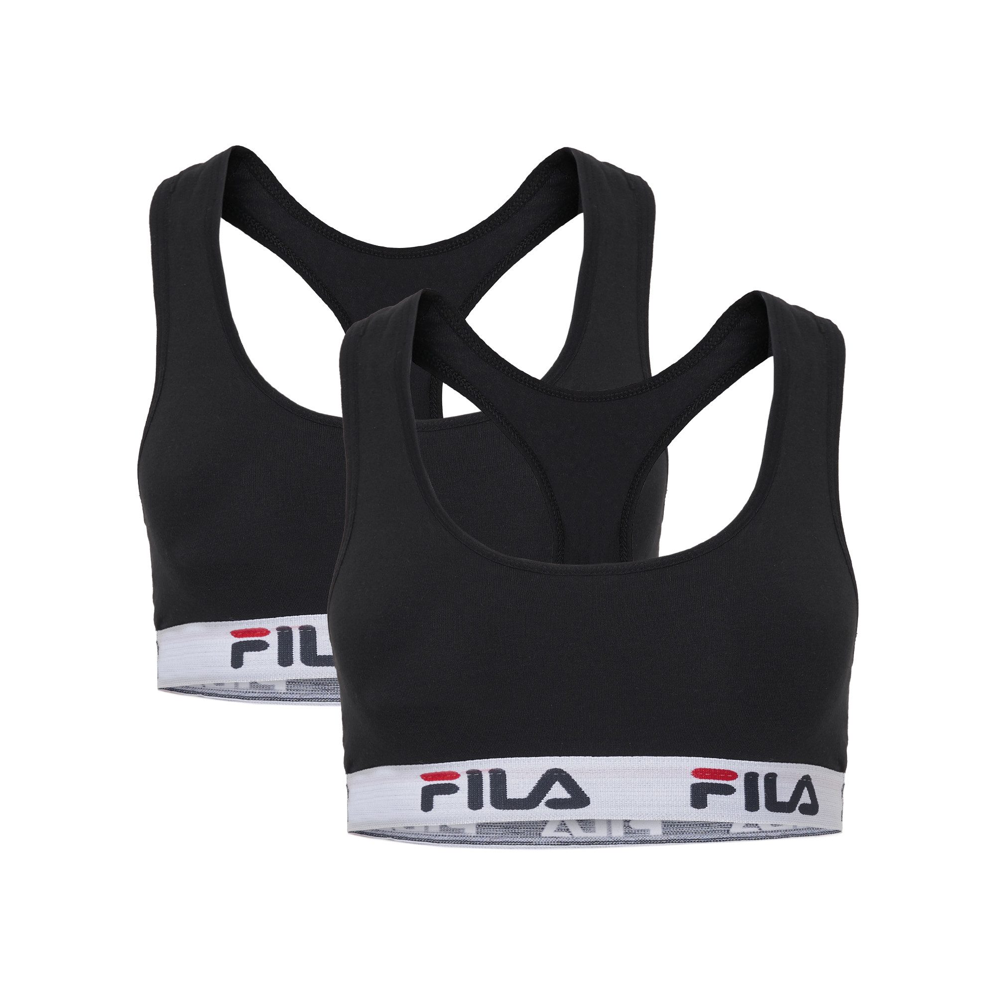 Fila Bustier JUNIOR GIRL BRA (2er Pack) für Kinder und Jugendliche, ohne Bügel, nicht gefüttert