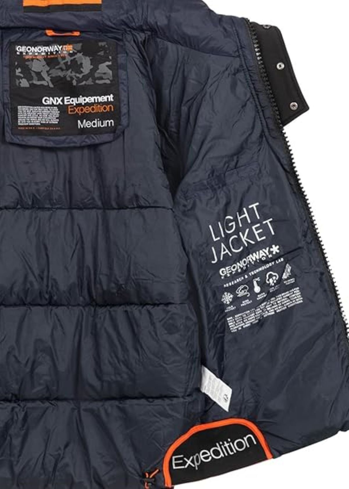 Geographical Norway Winterjacke (Packung, S bis 3xl) Herren Outdoor Jacke Parka Steppjacke warm Gefüttert