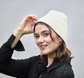 BEAZZ Strickmütze Wintermütze Wollmütze Damen 100% WOLLE Merino Feinstrick, warm und weich