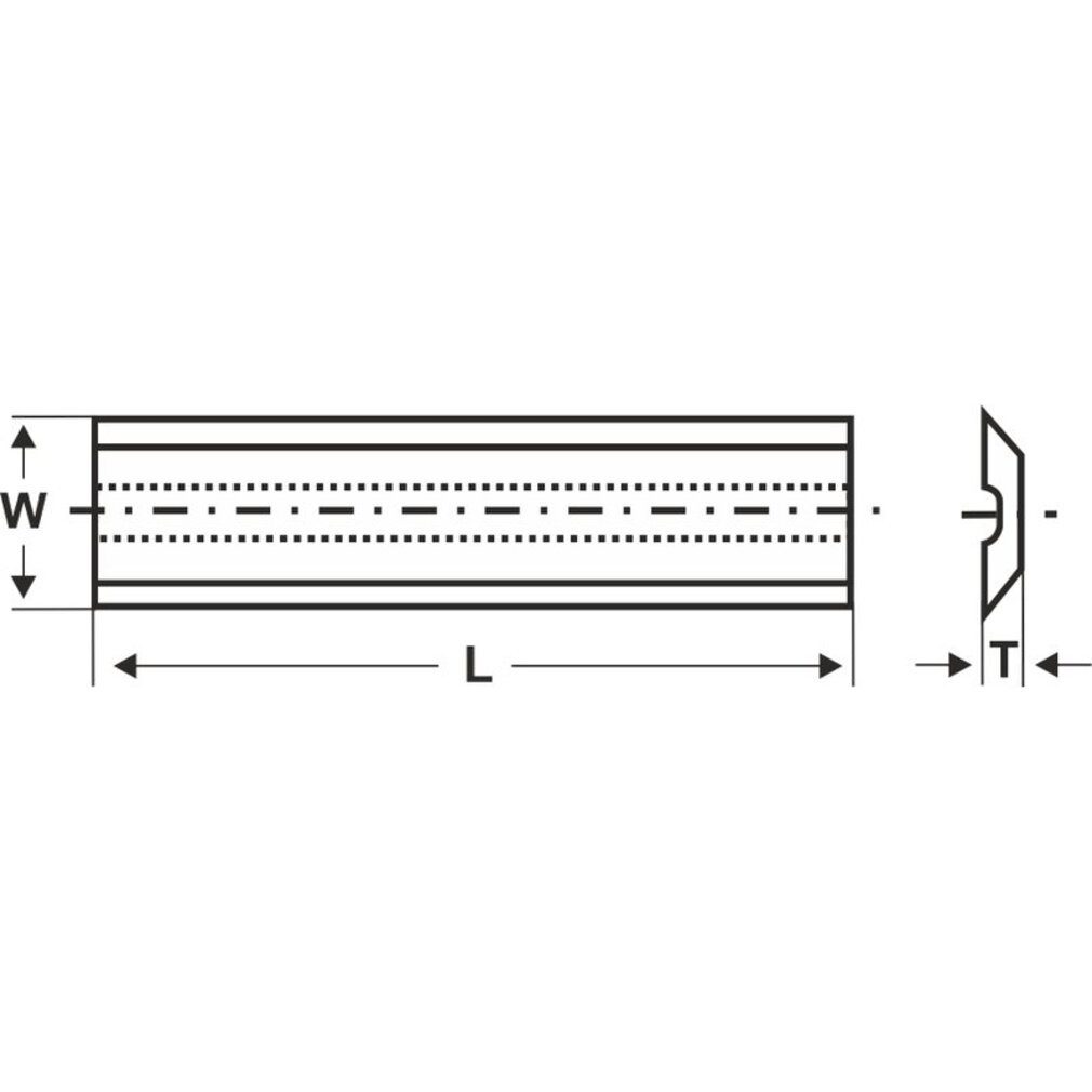 Tigra Wendeplattenfräser 10x HW Wendeplatte 35x8x1,5mm T10MG für Leitz-System