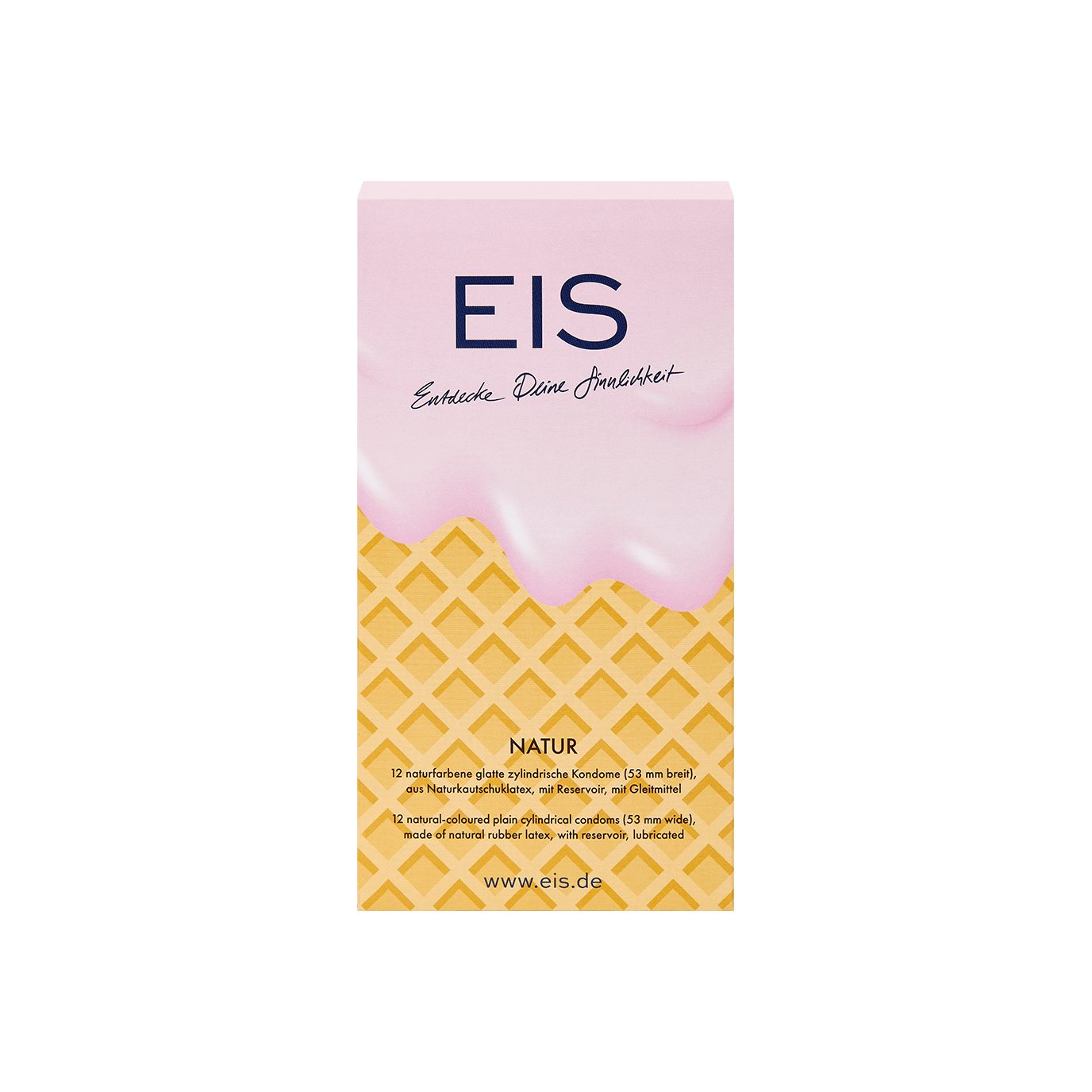 EIS Kondome Markenkondome Nature', 12Stück, 53mm, 12 St., Naturkautschuklatex