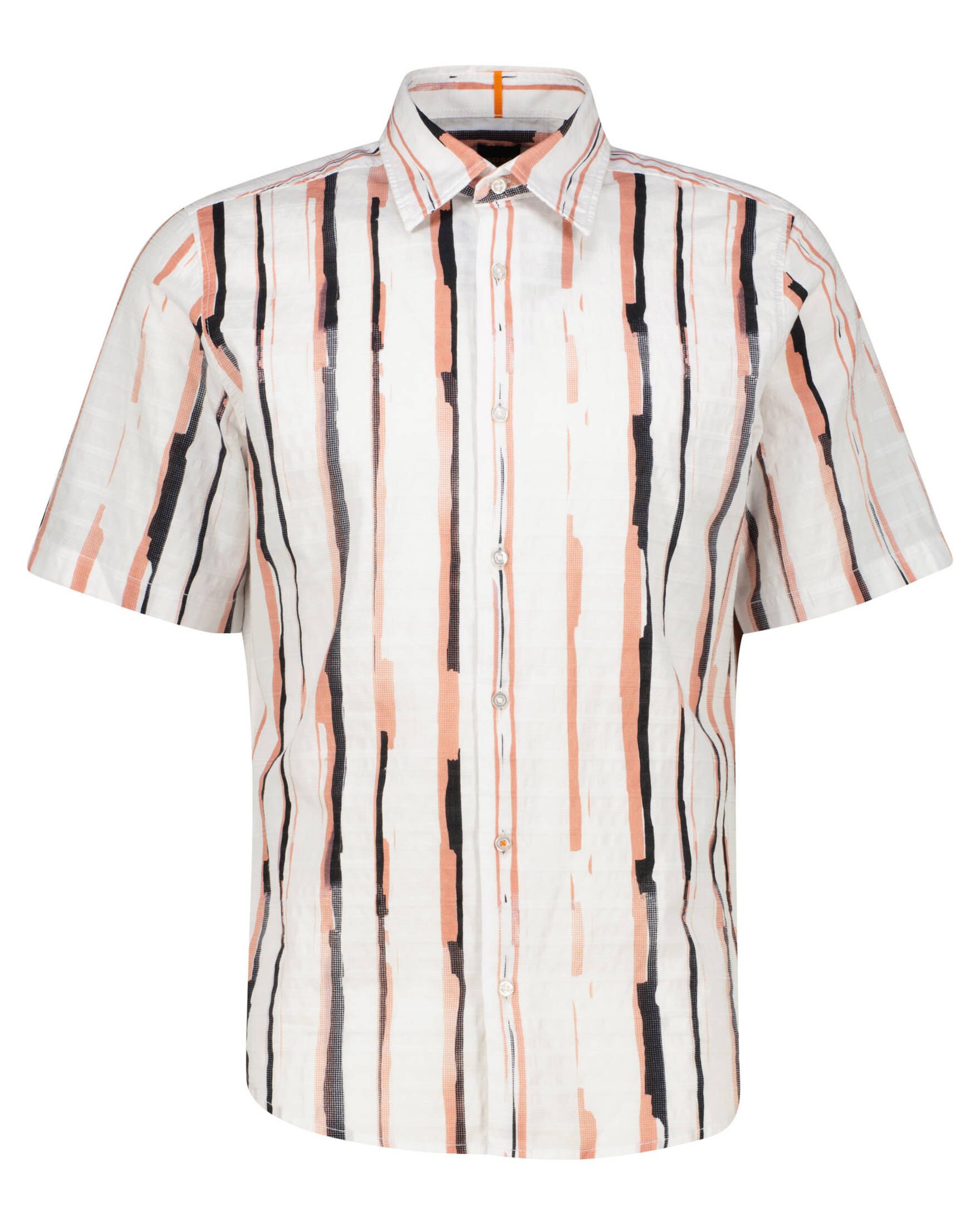 BOSS Langarmhemd Herren Freizeithemd RASH Kurzarm Regular Fit (1-tlg)