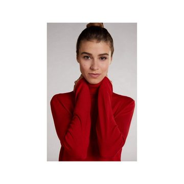 Oui Longpullover rot regular (1-tlg)