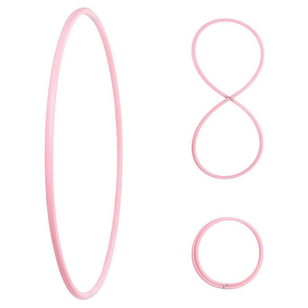 Hula-Hoop-Reifen Faltbarer Hula Hoop, HDPE-20mm, Pink, Ø105 cm
