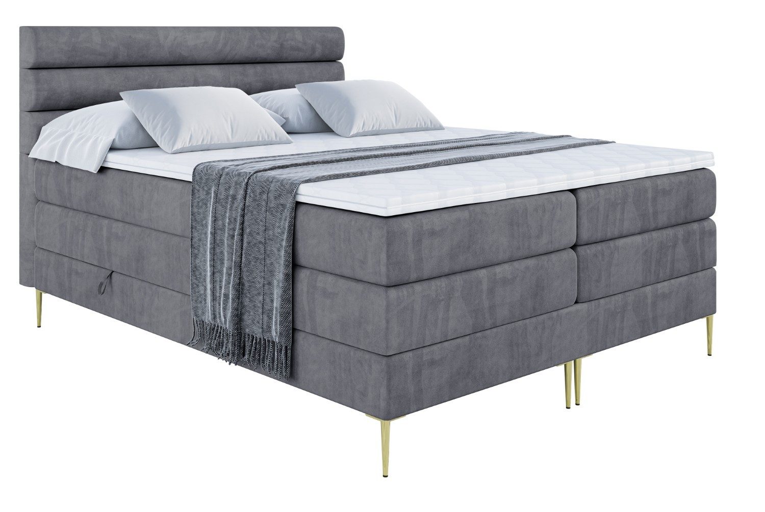 ALTDECOR Boxspringbett CELESTIA-F KING (Multipocket-Matratze H4, günstig online kaufen