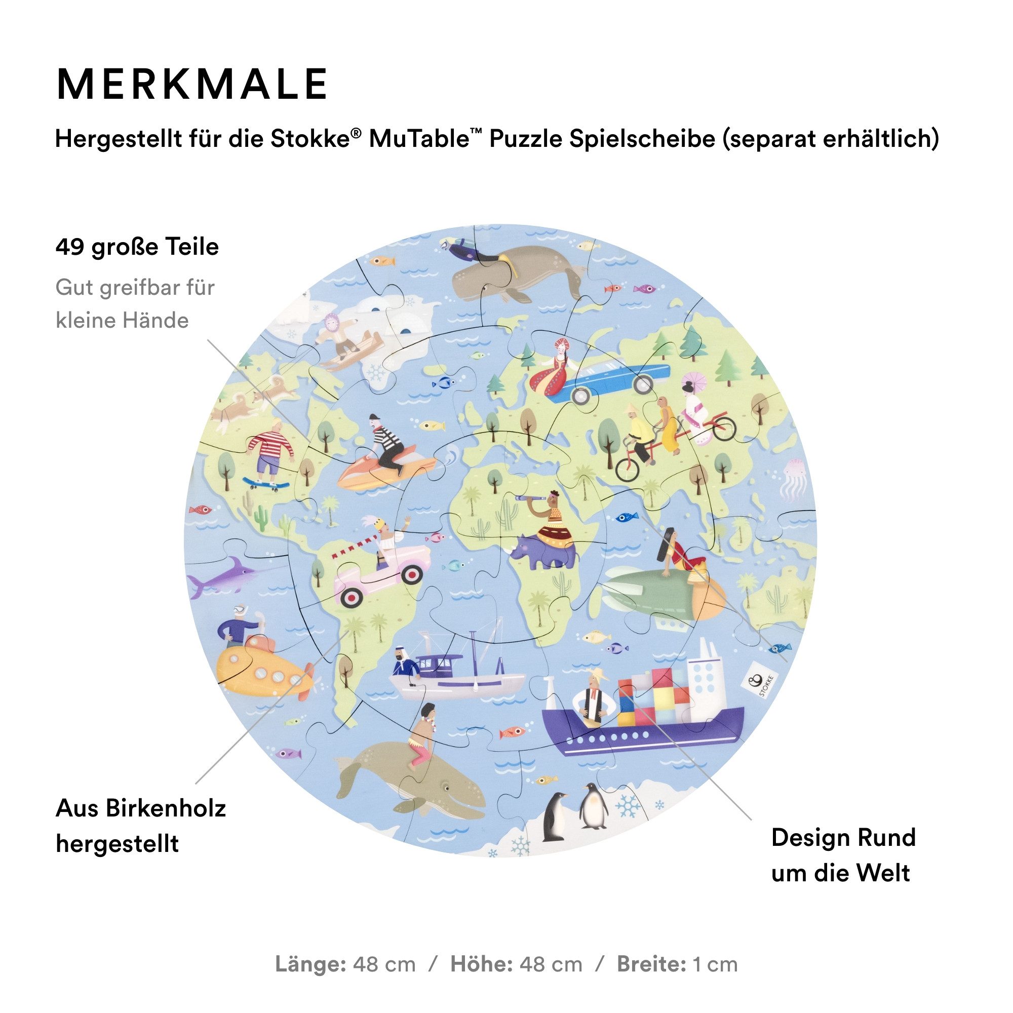 Stokke Puzzle MuTable™ Puzzle V2, 88 Puzzleteile günstig online kaufen