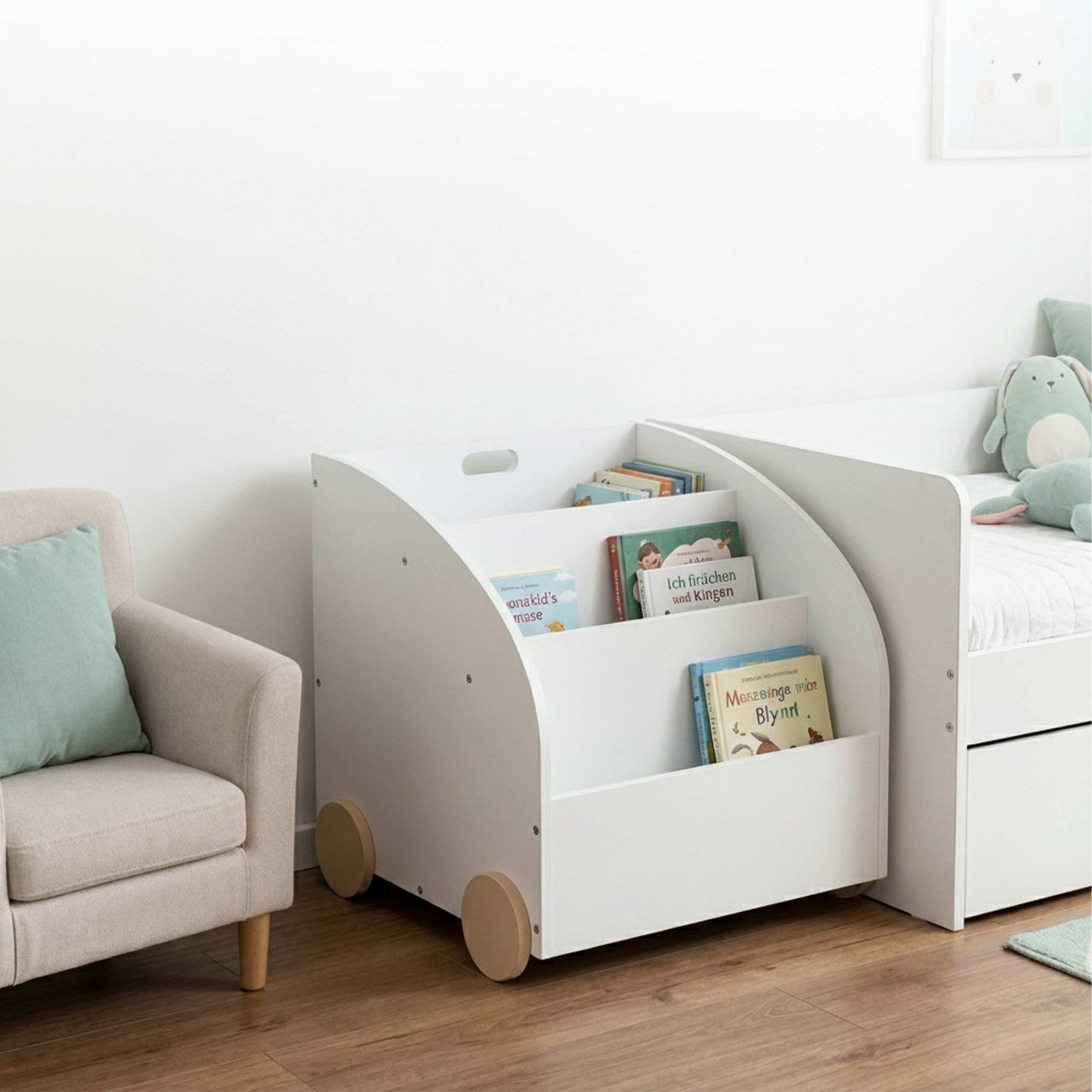 relaxdays Kinderregal Bücherregal Kinder 3 Fächer, 1-tlg. – Bild 5 von 5