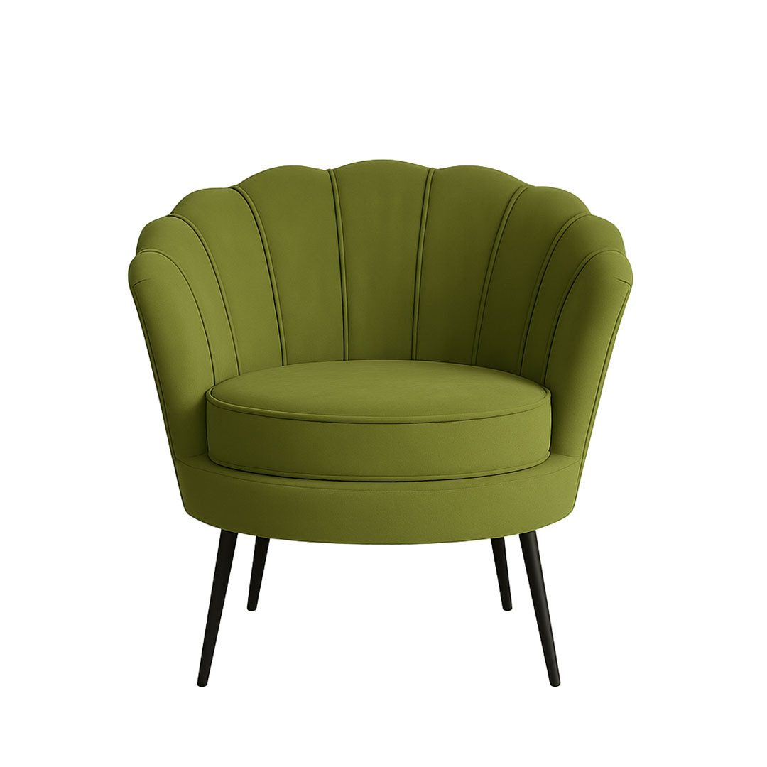 ebuy24 Relaxsessel Nice Sessel Velour grün. – Bild 3 von 5