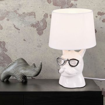etc-shop Tischleuchte, Leuchtmittel nicht inklusive, Tischlampe Nachttischlampe Keramik für Schlafzimmer Esszimmerlampe 2x