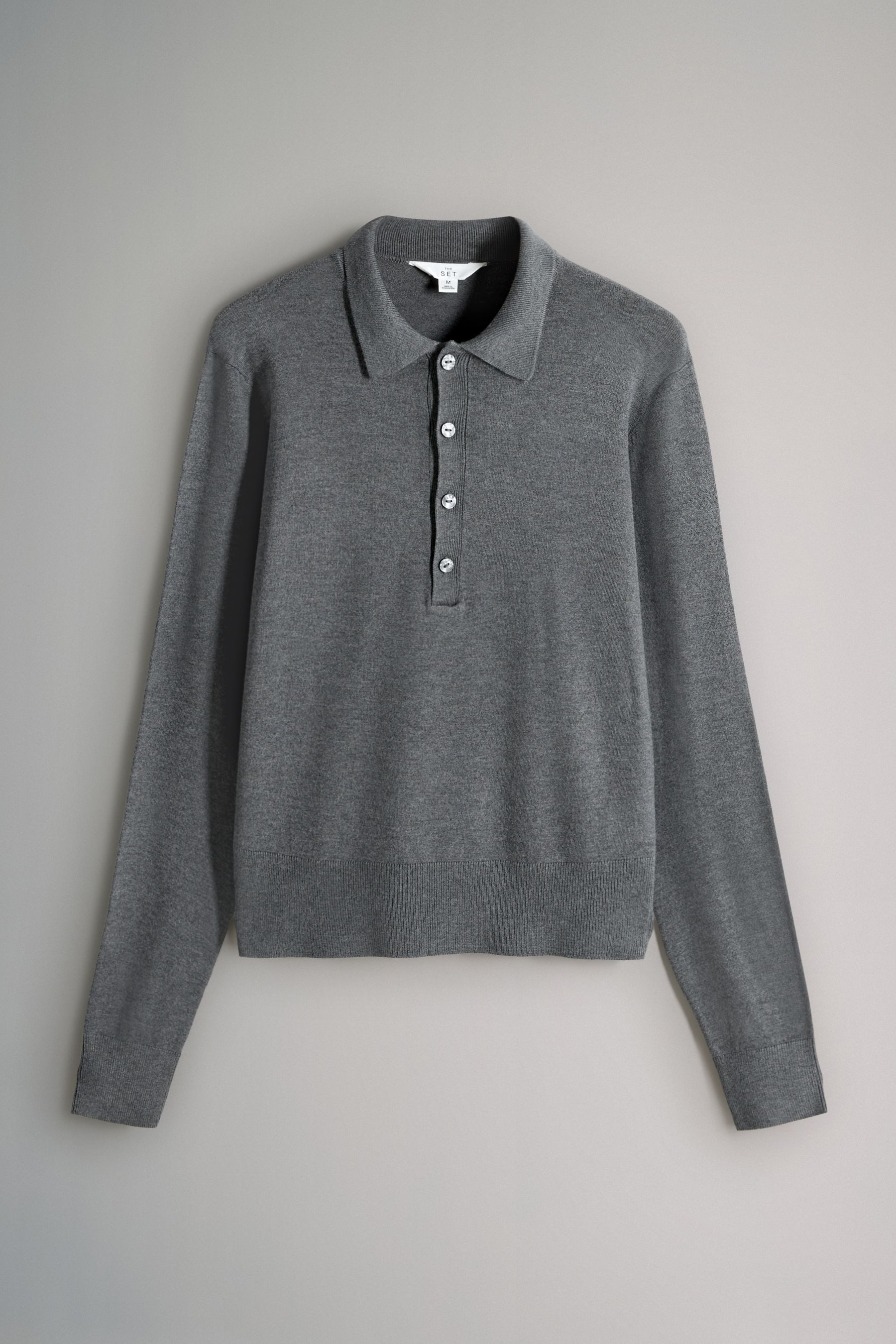 The Set Strickpullover 2 x The Set Feinstrickpullover mit Polokragen (2-tlg günstig online kaufen