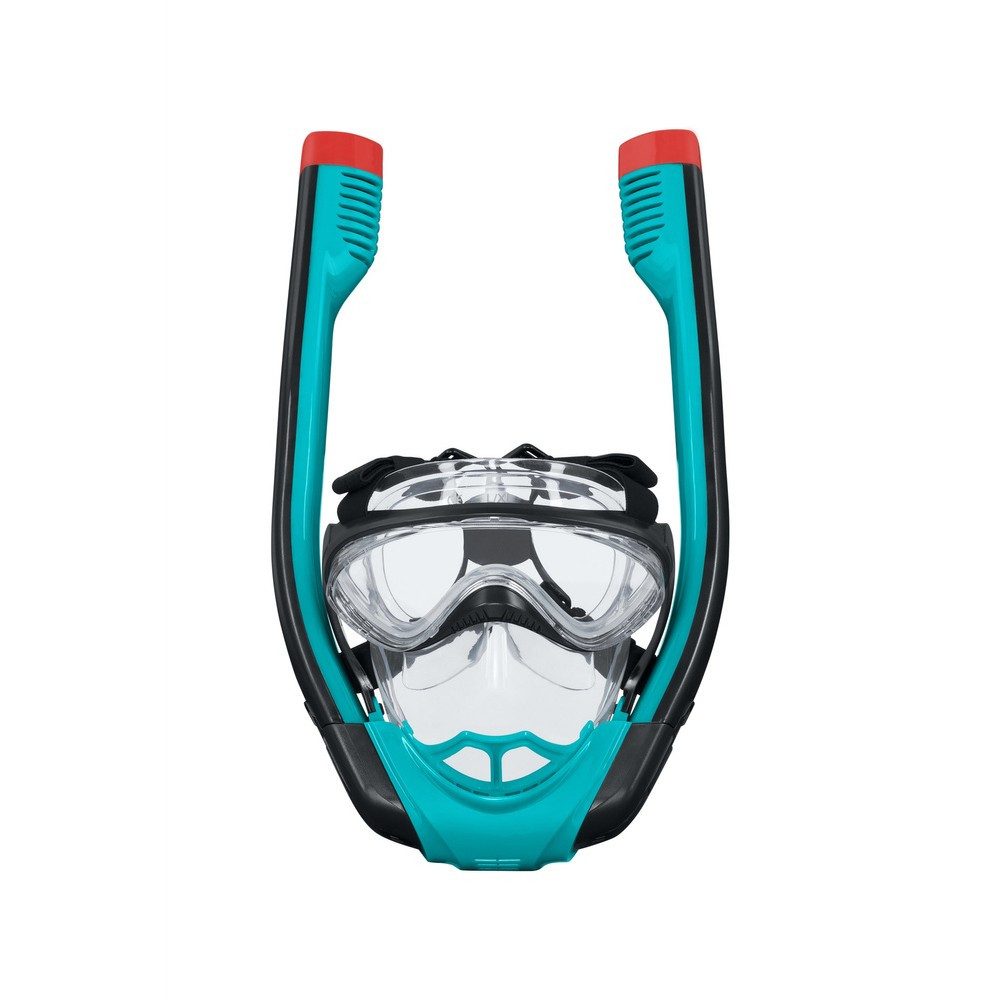BESTWAY Tauchermaske Vollgesichtsmaske Schnorchelmaske Schwimmmaske, (Spar-Set, 1-St., Größe L/XL bequem), Vollgesichtsmaske, Trockenschnorchel, Anti-Beschlag