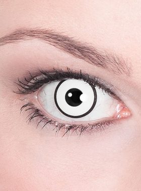 Metamorph Motivlinsen Gespenst mit Dioptrien, Eine farbige Kontaktlinse mit Stärke