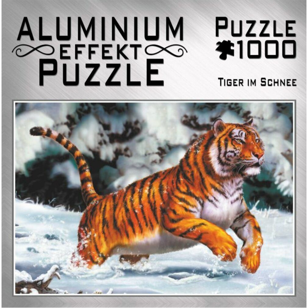 Puzzle Pz. Aluminium Tiger im Schnee 1000T