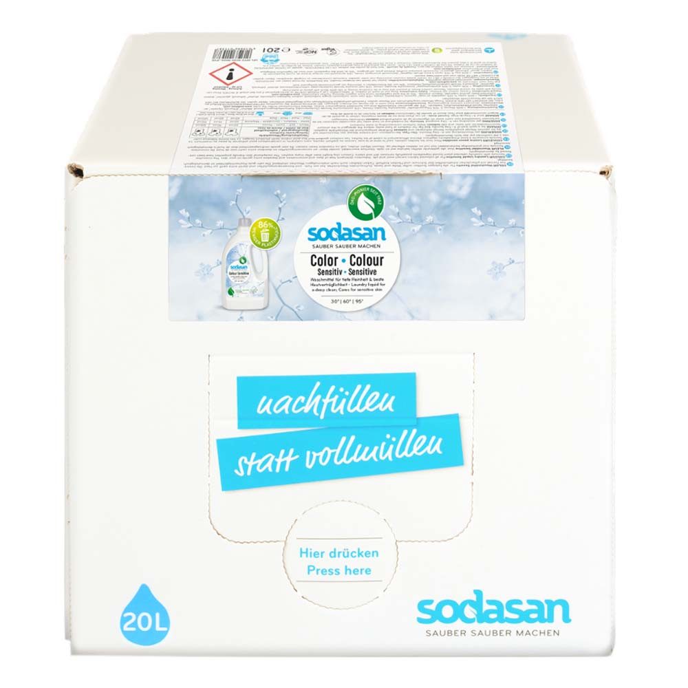 Sodasan Color Waschmittel flüssig - Sensitiv 20L Colorwaschmittel