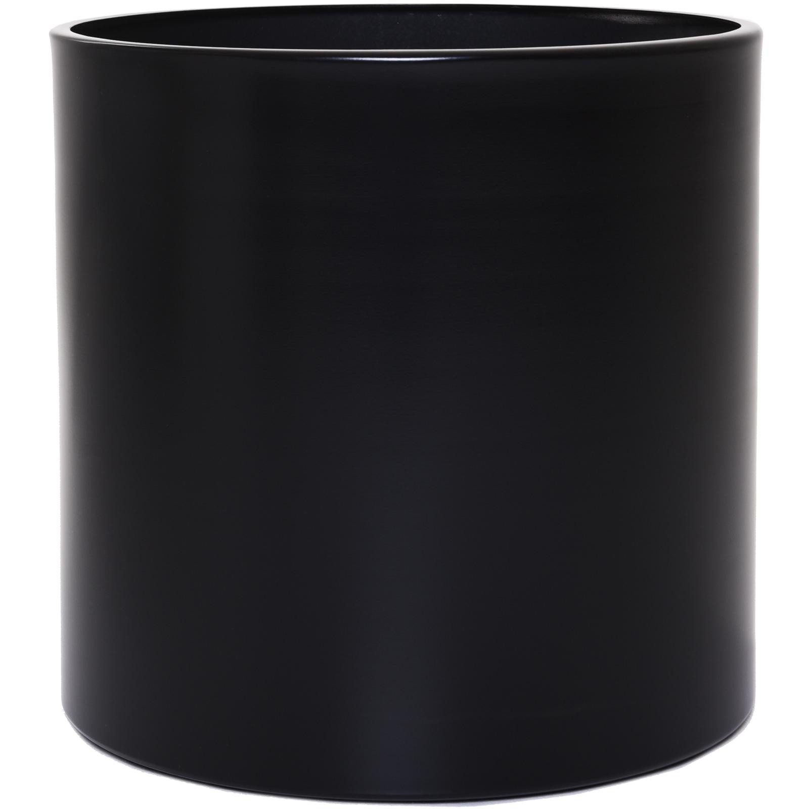 VIVANNO Blumentopf Aluminium NEW RONDO Rund - Schwarz Matt (1 St), 45x45 cm günstig online kaufen