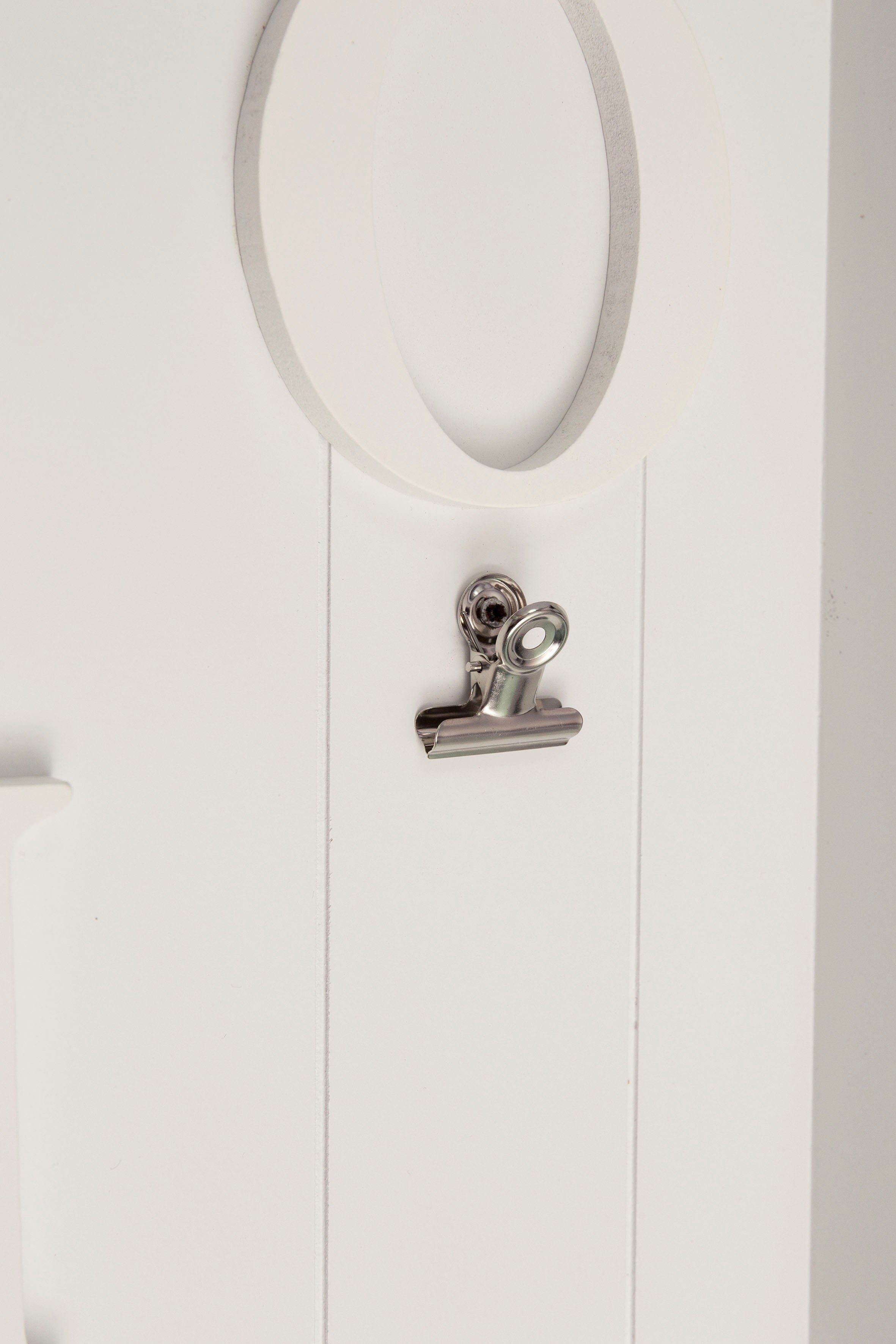 Myflair Möbel & Accessoires Memoboard & weiß, Schriftzug Klemmen Schlüsselbrett, Haken, mit Valerina, mit